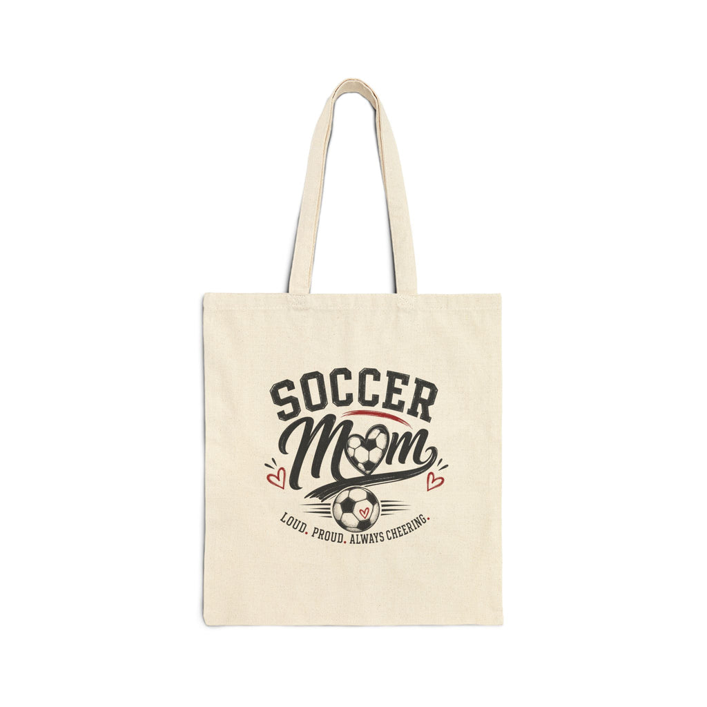 Soccer Mom Cotton Canvas Tote Bag