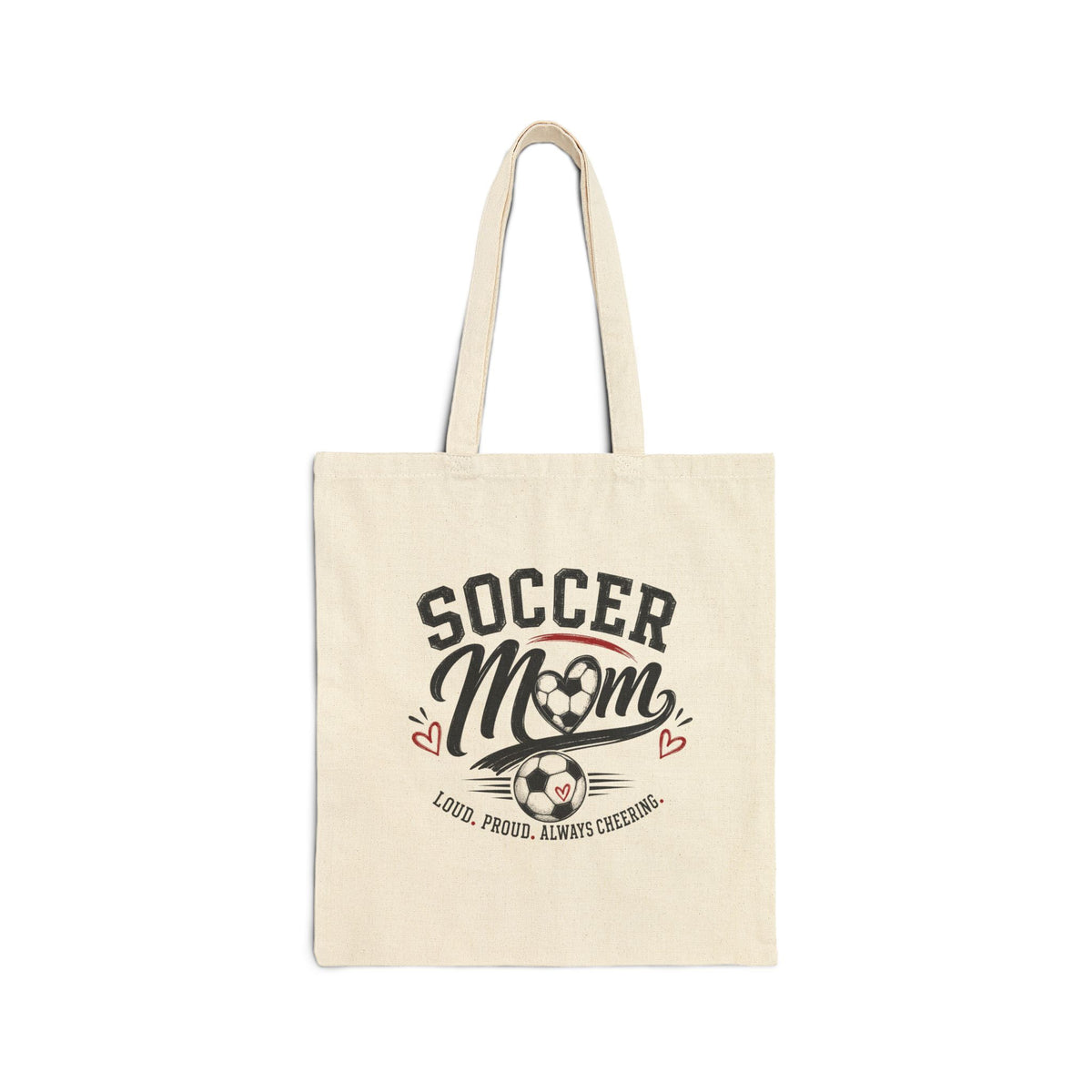 Soccer Mom Cotton Canvas Tote Bag