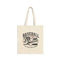 Baseball Mom Cotton Canvas Tote Bag