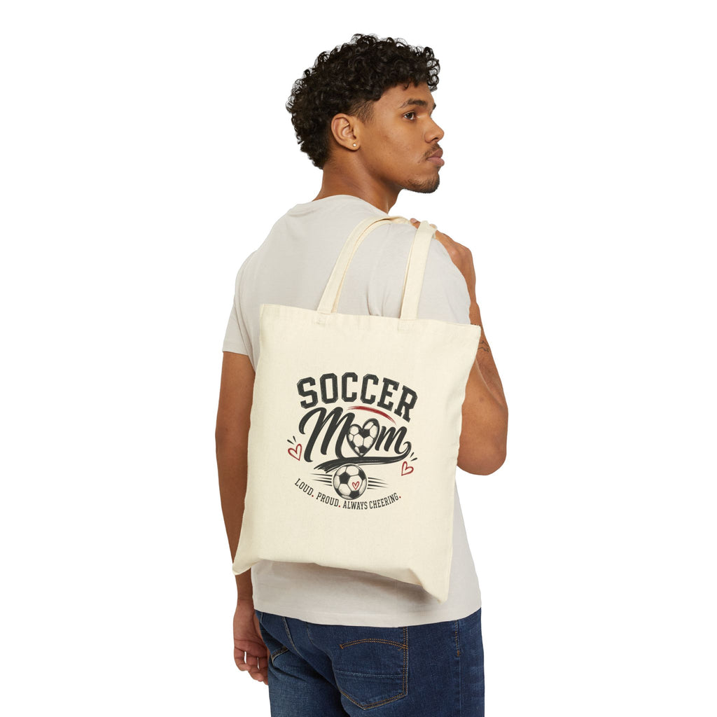 Soccer Mom Cotton Canvas Tote Bag